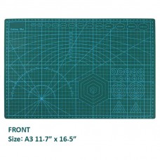 00-38992 A3 Size Self Healing Double Sided Cutting Mat (Green)