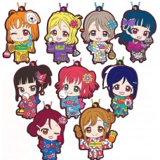 01-29377 Love Live! School Idol Project Sunshine!! Capsule Rubber Mascot Vol. 11 Yukata Kimono Dress Version 300y