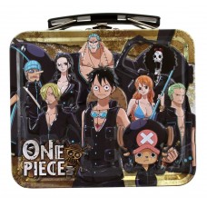 01-16070 Marusho One Piece Film Gold Mini Tin Lunch Box