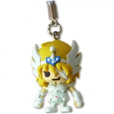 01-16713 Saint Seiya x Panson Works Mini Figure Mascot Netsuke Strap - Cygnus Hyoga (Glacier)