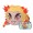 01-96215 Demon Slayer Kimetsu no Yaiba Nesoberi Plush Rengoku Anjuro - Mouth Open Version