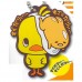 SR-87686 Gudetama x Chicken Ramen Hiyoko-Chan Chick Chan Capsule Rubber Mascot 300y