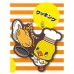 SR-87686 Gudetama x Chicken Ramen Hiyoko-Chan Chick Chan Capsule Rubber Mascot 300y